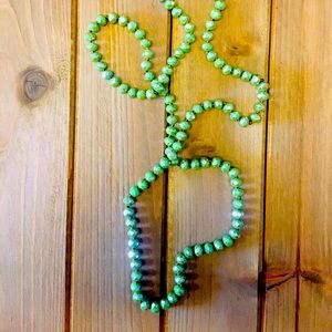 Olive Beaded Necklace